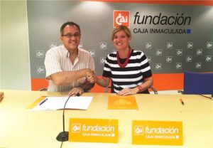 Fundación Caja Inmaculada y Cadis Huesca renuevan su convenio de colaboración.